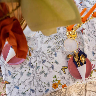 Tessitura Toscana Telerie Tovaglia da Tavola in 100% Puro lino Gravue - Passarelli Biancheria