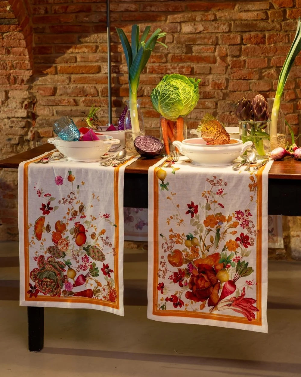 Tessitura Toscana Telerie Hortus Tovaglia, Runner e Canovacci in Puro Lino