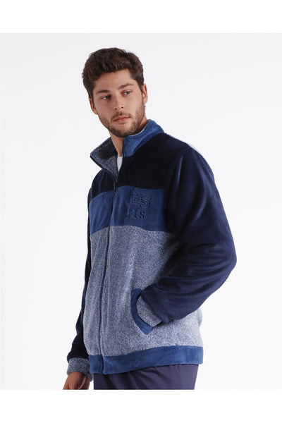 Admas Giacca da Camera per Uomo in Caldo Coral con Cerniera 67023 2510S32