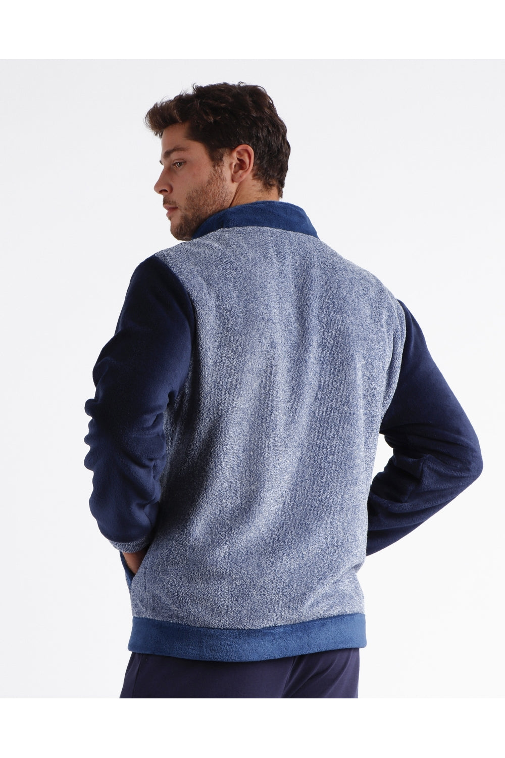 Admas Giacca da Camera per Uomo in Caldo Coral con Cerniera 67023 2510S32