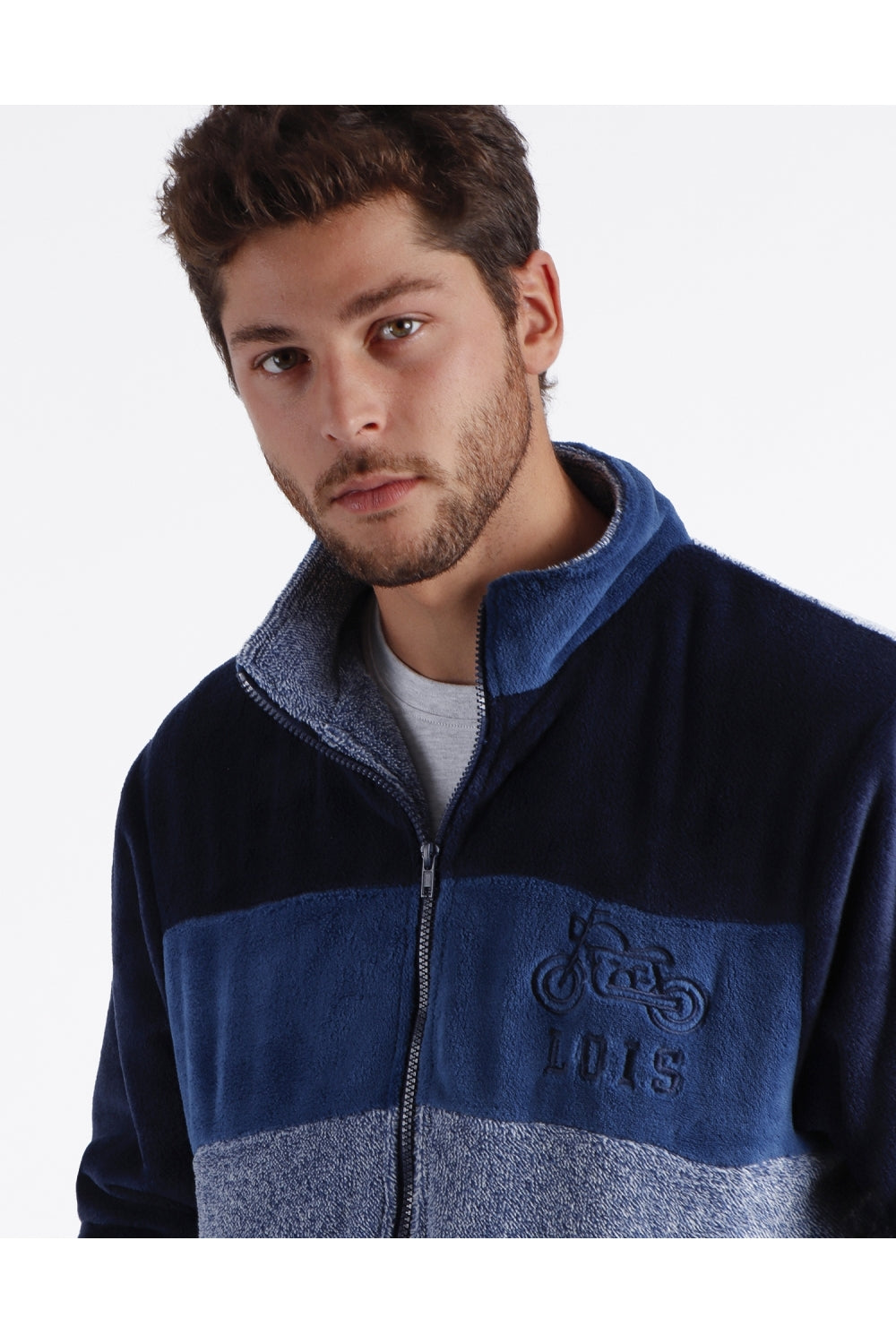 Admas Giacca da Camera per Uomo in Caldo Coral con Cerniera 67023 2510S32