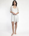 Admas Vestaglia Kimono da Sposa in Raso e Pizzo 67227 2504S30