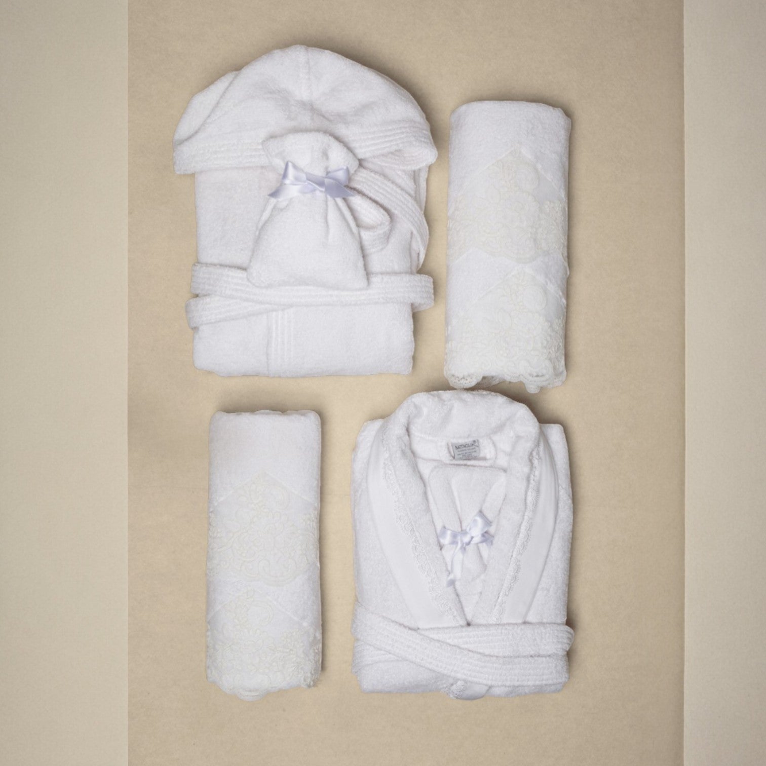 Battaglia Completo da bagno in Spugna 8 pezzi Sara