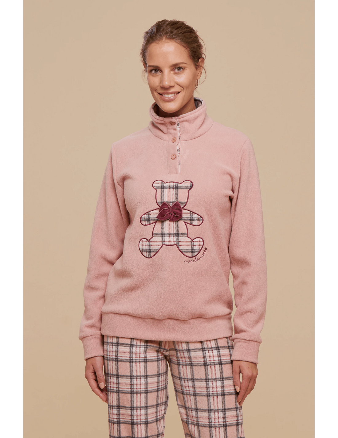 Noidinotte Pigiama Invernale da Donna in Pile FA8401 S30 - Passarelli Biancheria