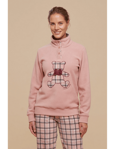 Noidinotte Pigiama Invernale da Donna in Pile FA8401 S30 - Passarelli Biancheria
