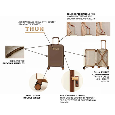 THUN® Set Valigie Annita S/M/L - Beige