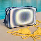 Maestri Cotonieri Home Pochette Portofino in Cotone Rigato con Zip