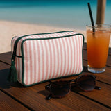 Maestri Cotonieri Home Pochette Portofino in Cotone Rigato con Zip