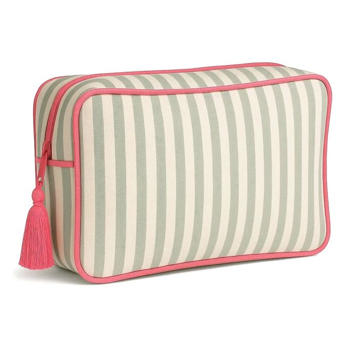 Maestri Cotonieri Home Pochette Portofino in Cotone Rigato con Zip