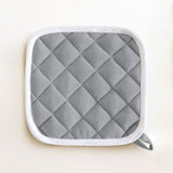 Maestri Cotonieri Set 2 Presine da Cucina India in Cotone con Bordo Bianco