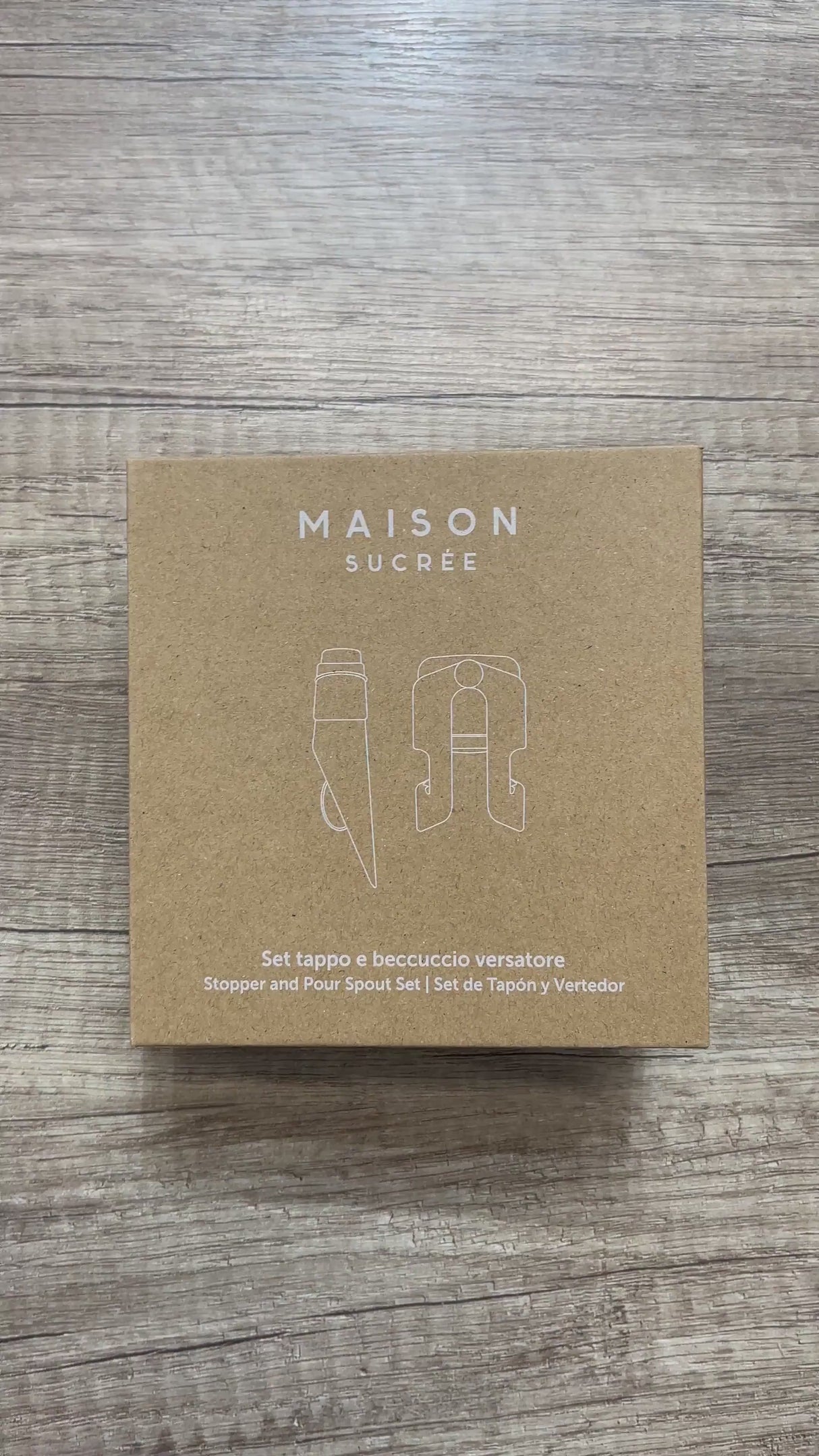 Maison Sucrèe Set Divino composto da Tappo e Beccuccio Versatore 2511S90