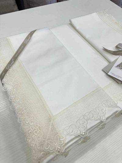 David Home Lenzuola Raso Pizzo