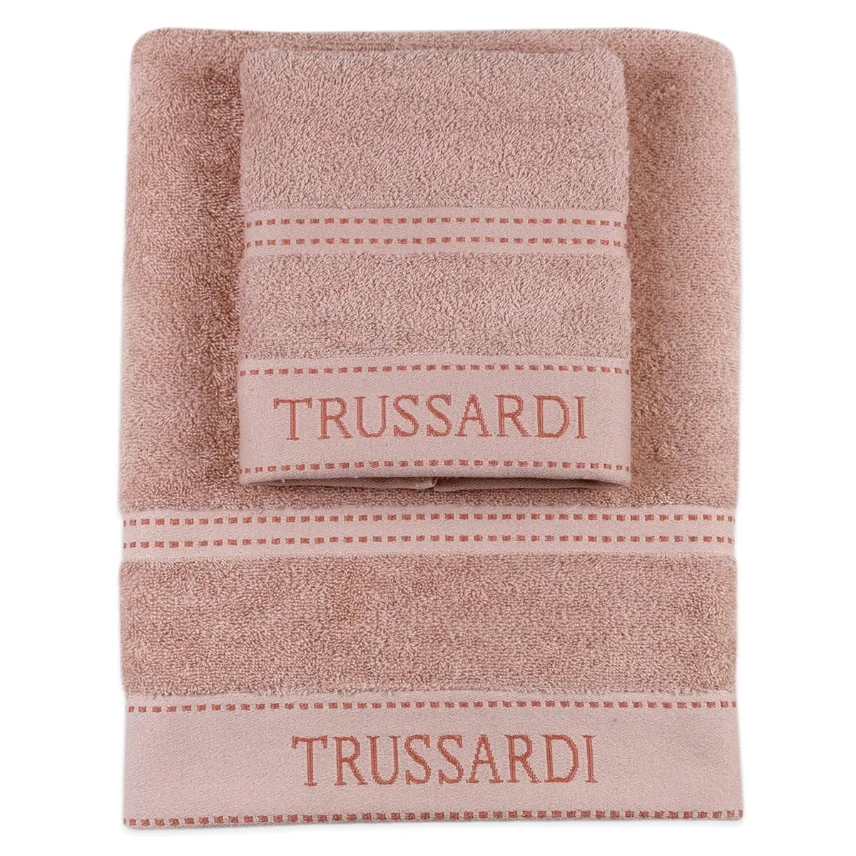 Trussardi Home Sponge Set 1+1 in Pure Cotton Ribbon S28