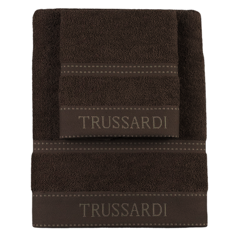 Trussardi Home Set Spugna 1+1 in Puro Cotone Ribbon S32