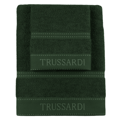 Trussardi Home Sponge Set 1+1 in Pure Cotton Ribbon S28