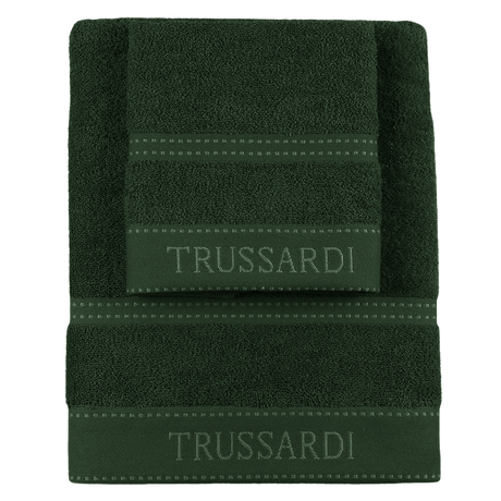 Trussardi Home Set Spugna 1+1 in Puro Cotone Ribbon S32