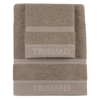 Trussardi Home Sponge Set 1+1 in Pure Cotton Ribbon S28