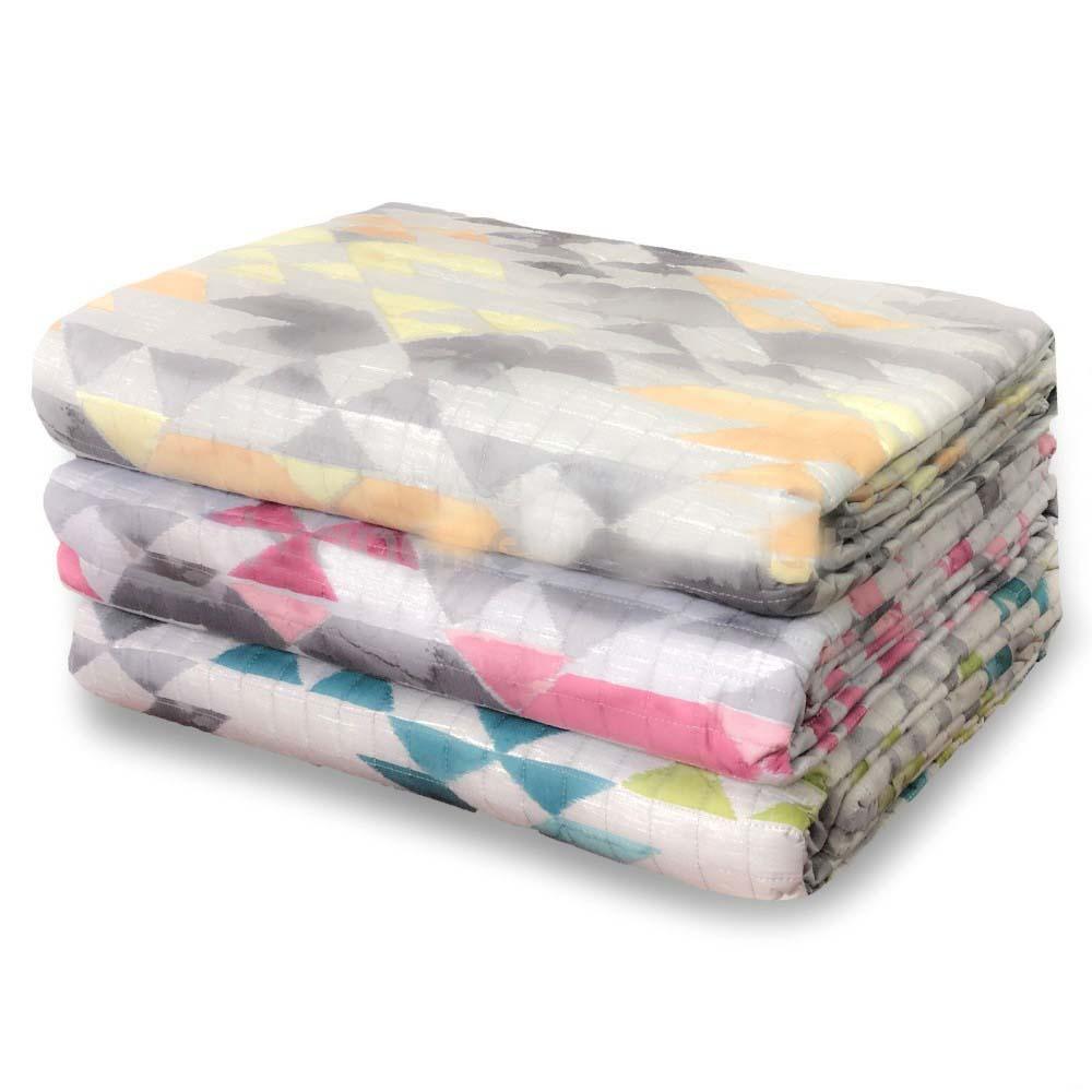 Riviera Copriletto Trapuntato Stampato Piazza e Mezza Manhattan D40 - Passarelli Biancheria