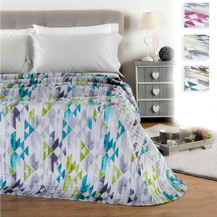 Riviera Manhattan Printed Quilted Bedspread - Various Sizes