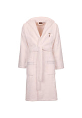 Trussardi Home Accappatoio con Cappuccio in Puro Cotone Ribbon S100