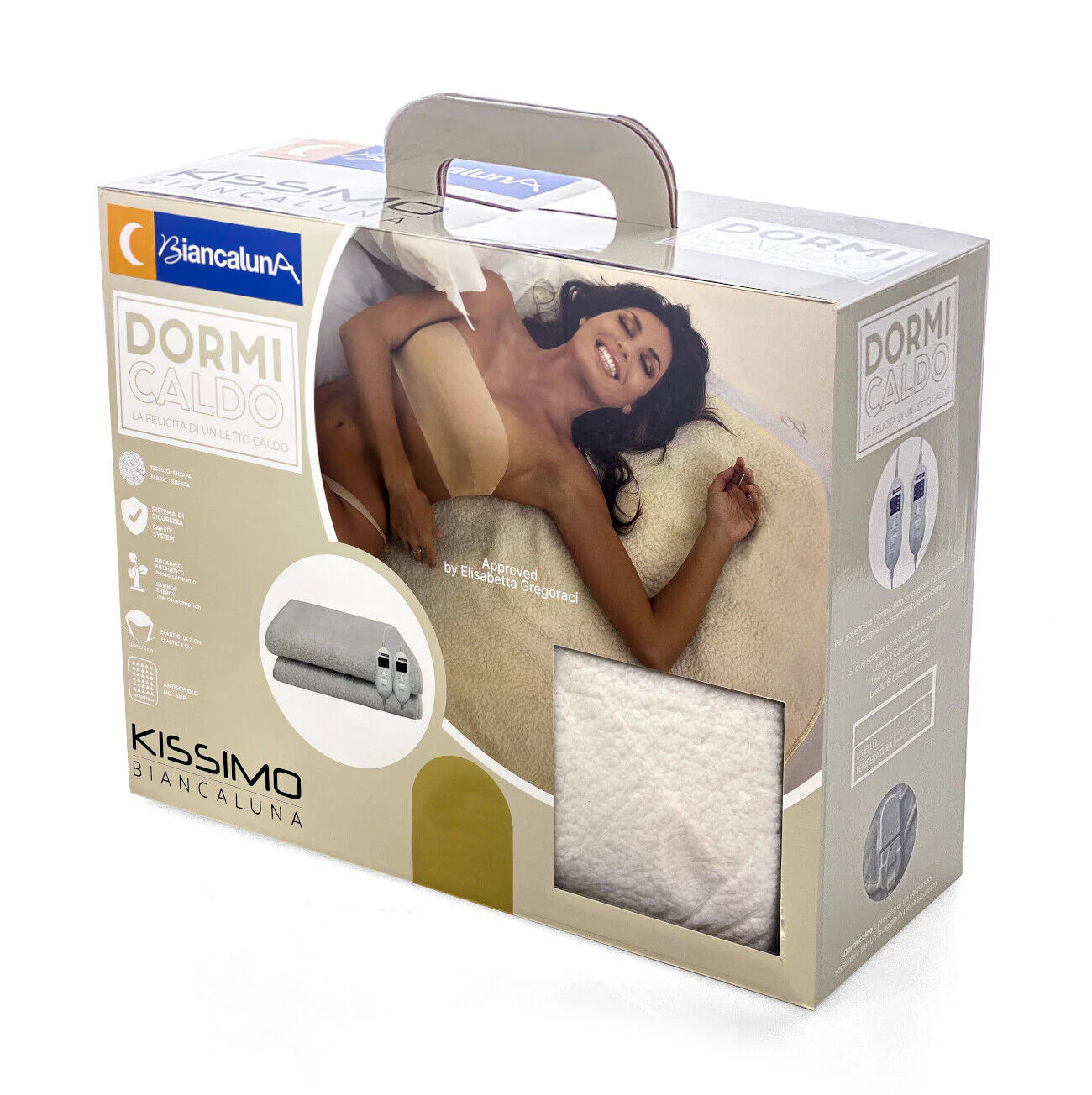 Biancaluna Coperta Termica in Sherpa Dormicaldo - Varie Dimensione