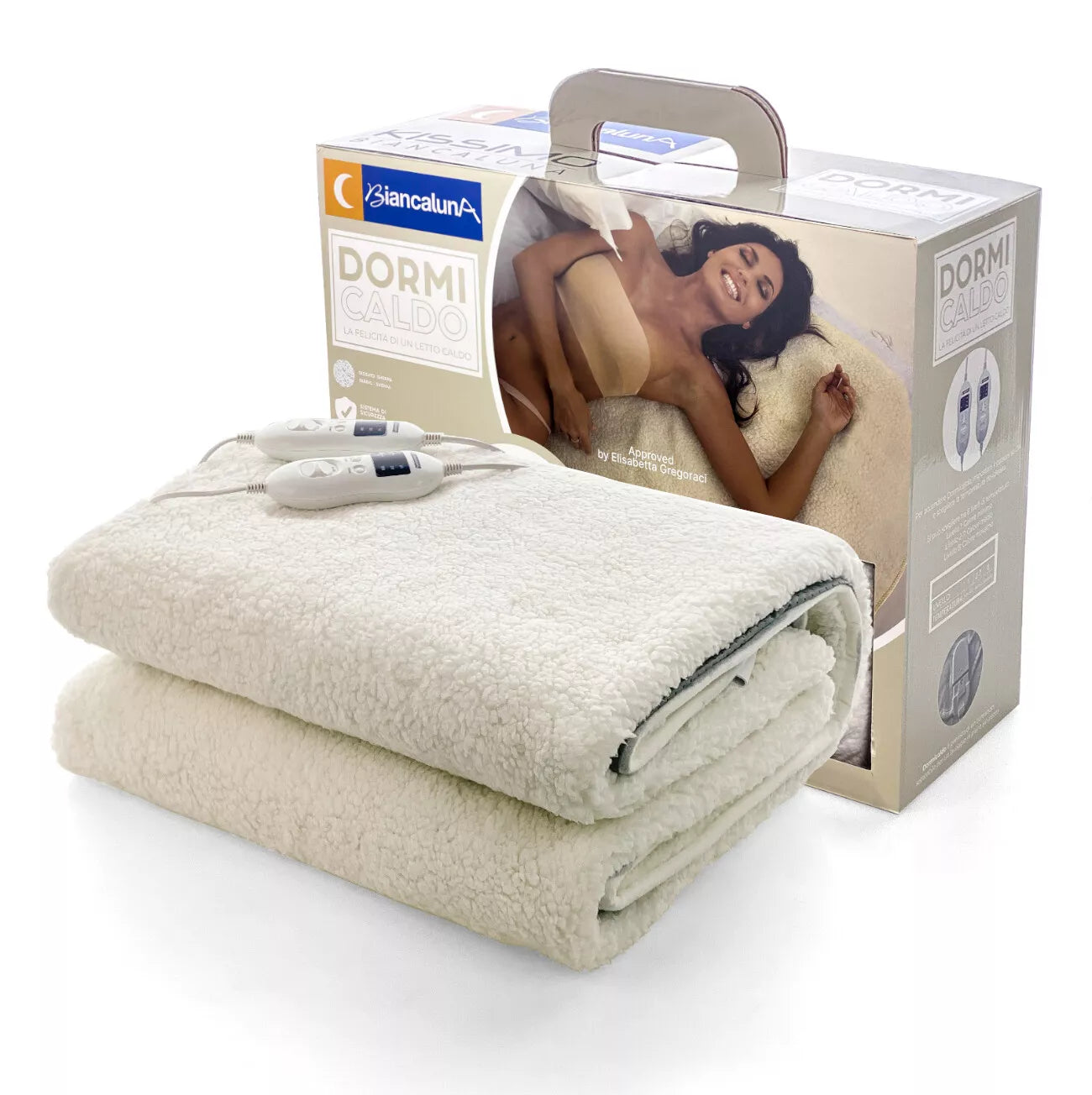Biancaluna Coperta Termica in Sherpa Dormicaldo - Varie Dimensione