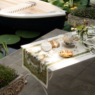 Tessitura Toscana Telerie Tovaglia in Puro lino Bunny Garden