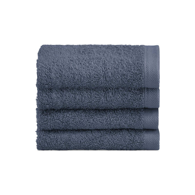 Biancoperla Set 4 Lavette in Spugna di Cotone Tinta Unita - Perla