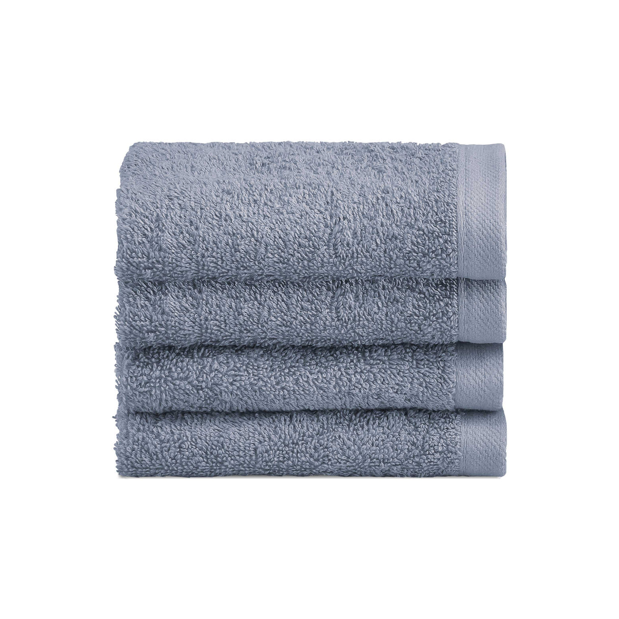 Biancoperla Set 4 Lavette in Spugna di Cotone Tinta Unita - Perla