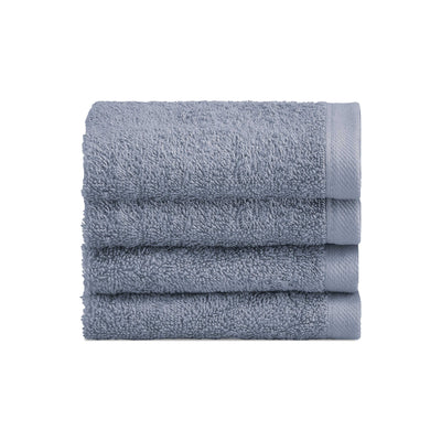 Biancoperla Set 4 Lavette in Spugna di Cotone Tinta Unita - Perla