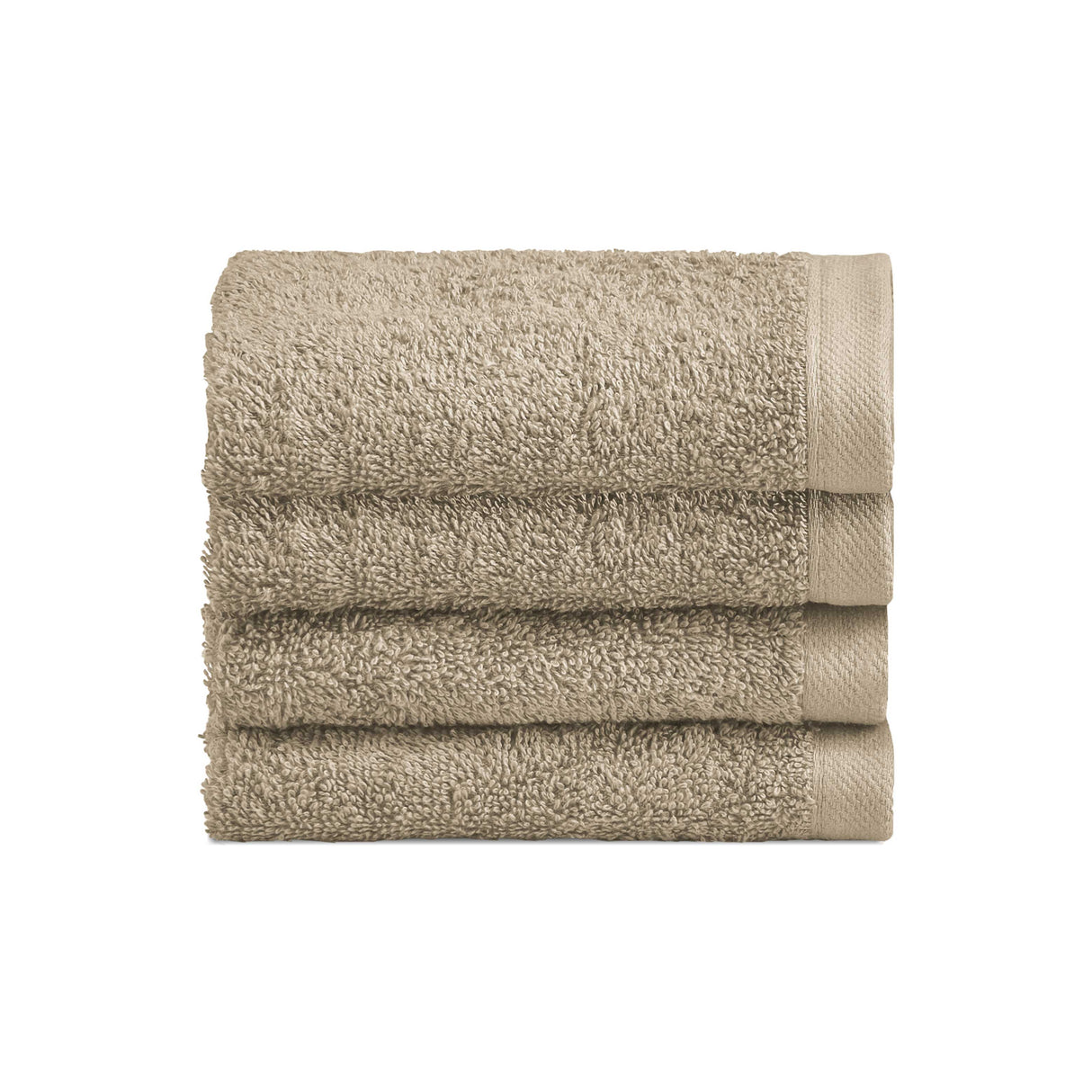 Biancoperla Set 4 Lavette in Spugna di Cotone Tinta Unita - Perla