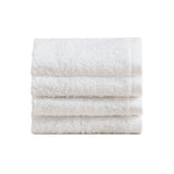 Biancoperla Set 4 Lavette in Spugna di Cotone Tinta Unita - Perla