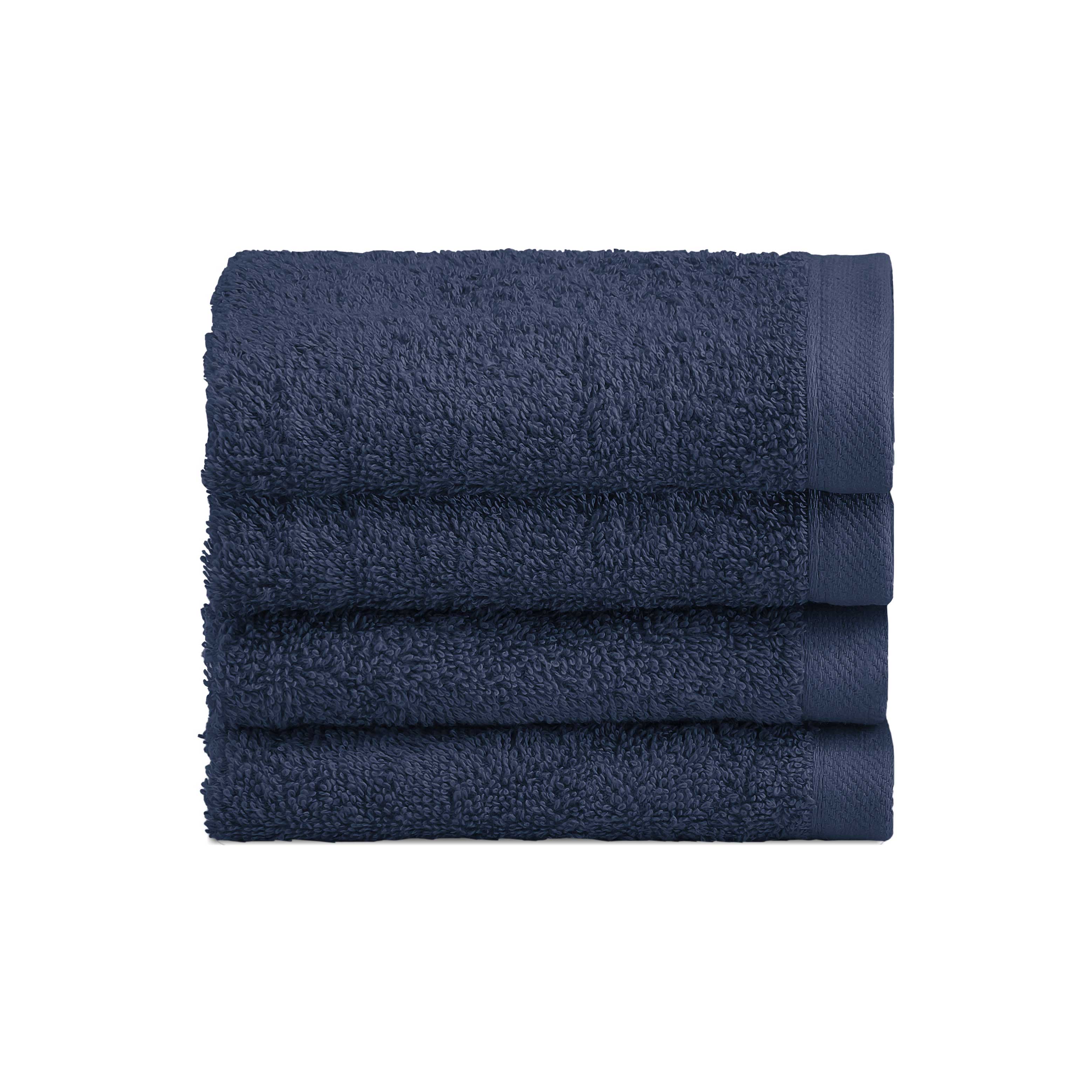 Biancoperla Set 4 Lavette in Spugna di Cotone Tinta Unita - Perla