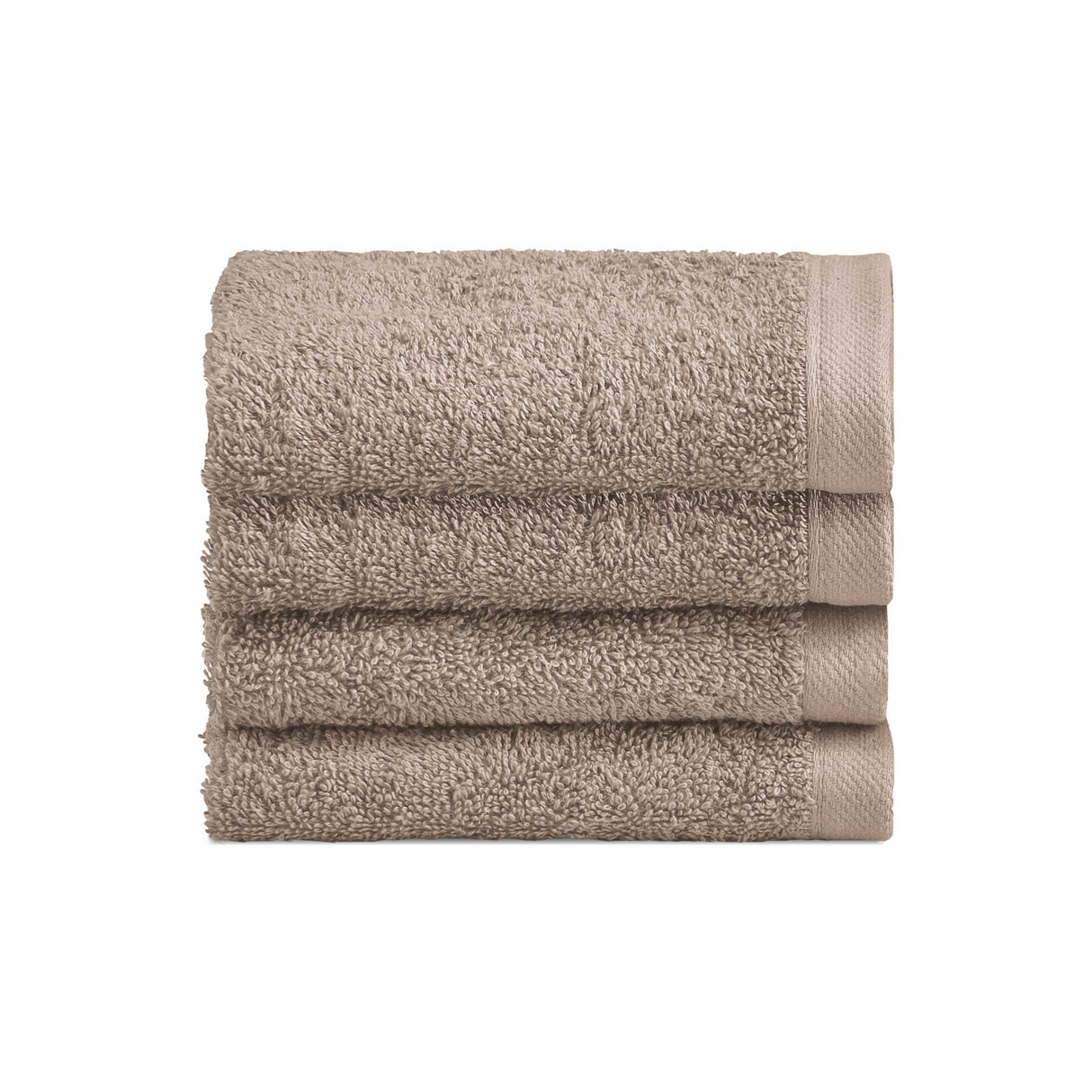 Biancoperla Set 4 Lavette in Spugna di Cotone Tinta Unita - Perla