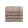 Biancoperla Set 4 Lavette in Spugna di Cotone Tinta Unita - Perla