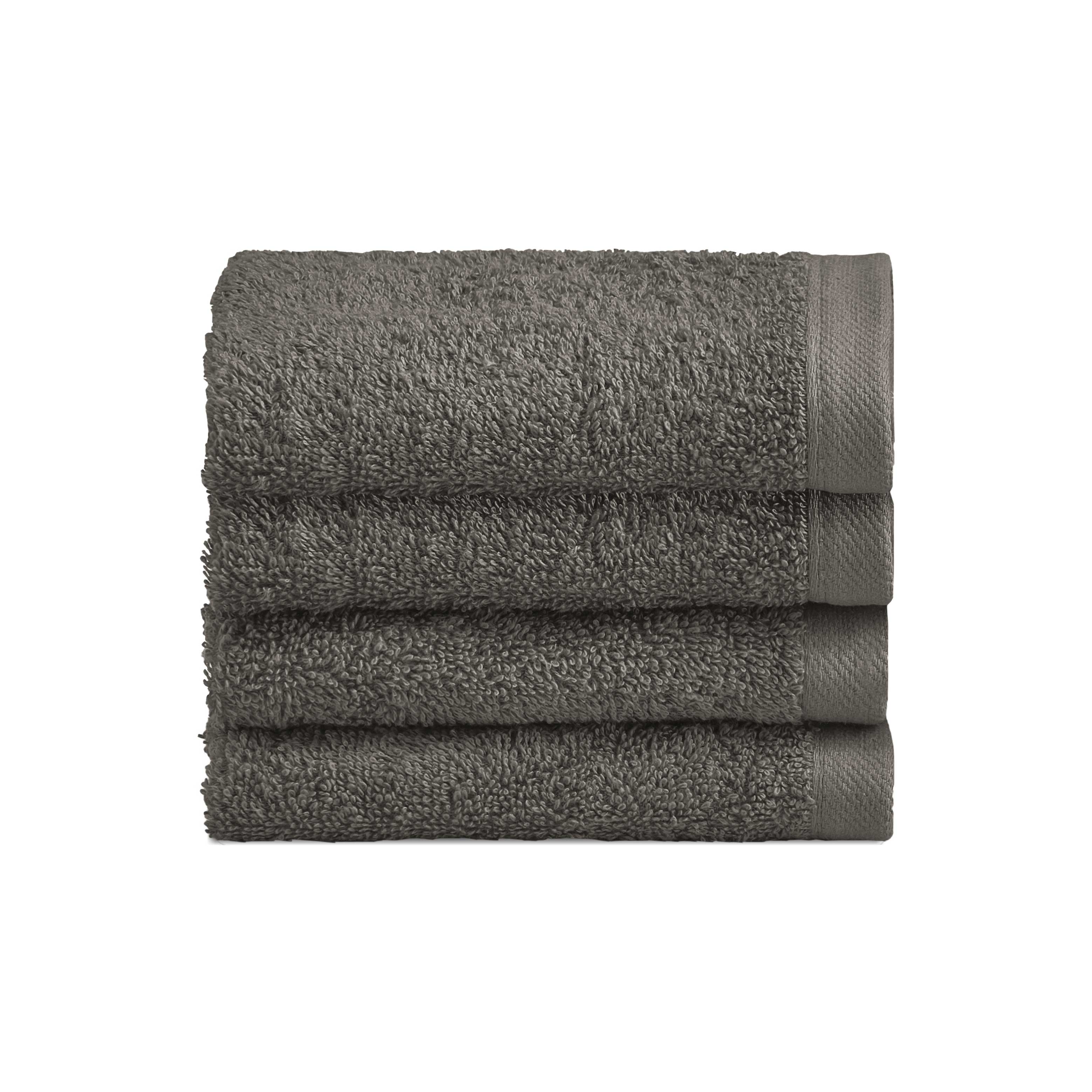 Biancoperla Set 4 Lavette in Spugna di Cotone Tinta Unita - Perla