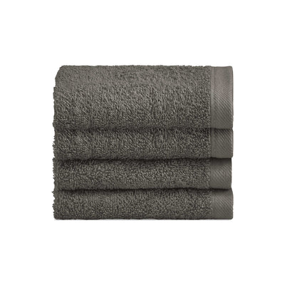 Biancoperla Set 4 Lavette in Spugna di Cotone Tinta Unita - Perla