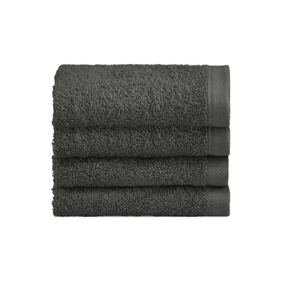 Biancoperla Set 4 Lavette in Spugna di Cotone Tinta Unita - Perla