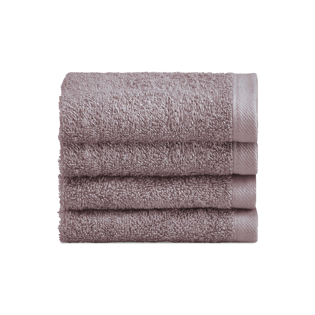Biancoperla Set 4 Lavette in Spugna di Cotone Tinta Unita - Perla