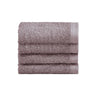 Biancoperla Set 4 Lavette in Spugna di Cotone Tinta Unita - Perla