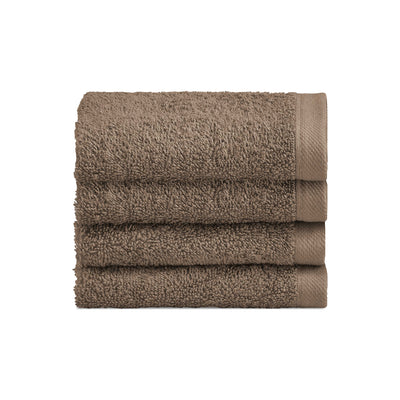 Biancoperla Set 4 Lavette in Spugna di Cotone Tinta Unita - Perla