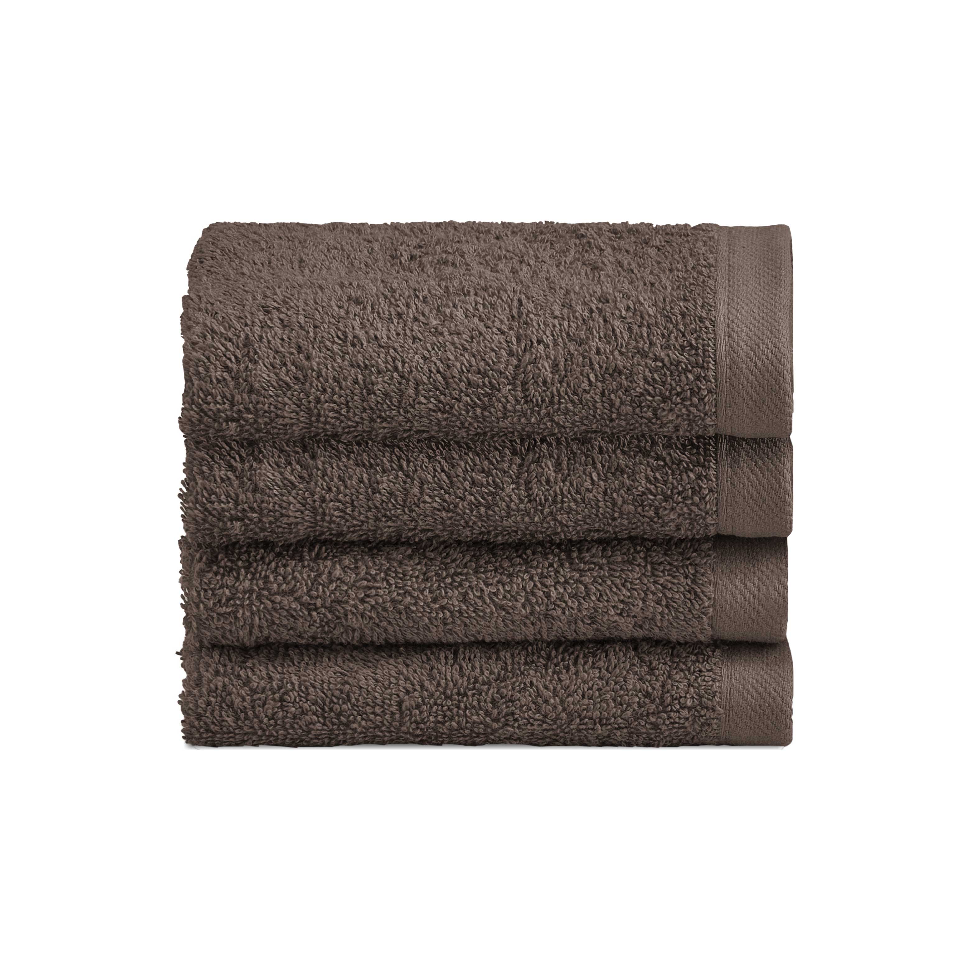 Biancoperla Set 4 Lavette in Spugna di Cotone Tinta Unita - Perla