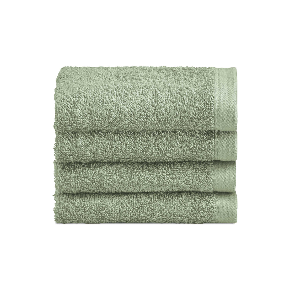Biancoperla Set 4 Lavette in Spugna di Cotone Tinta Unita - Perla