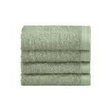 Biancoperla Set 4 Lavette in Spugna di Cotone Tinta Unita - Perla