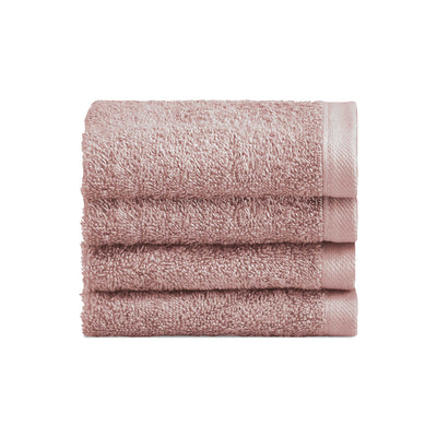 Biancoperla Set 4 Lavette in Spugna di Cotone Tinta Unita - Perla