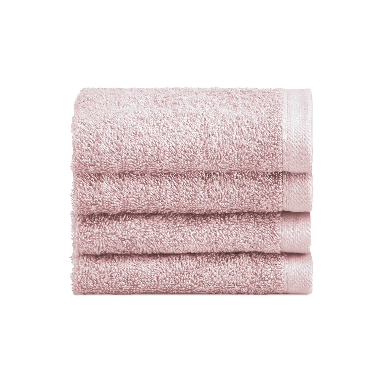 Biancoperla Set 4 Lavette in Spugna di Cotone Tinta Unita - Perla
