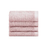 Biancoperla Set 4 Lavette in Spugna di Cotone Tinta Unita - Perla