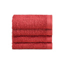 Biancoperla Set 4 Lavette in Spugna di Cotone Tinta Unita - Perla