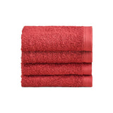 Biancoperla Set 4 Lavette in Spugna di Cotone Tinta Unita - Perla