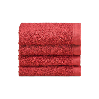 Biancoperla Set 4 Lavette in Spugna di Cotone Tinta Unita - Perla